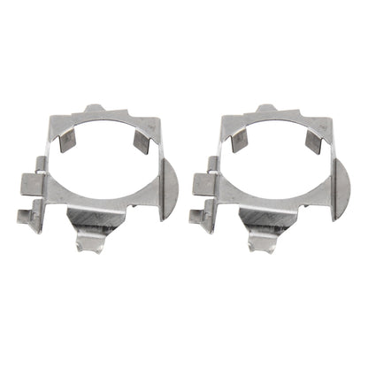 LED headlight bulb retainer adapter, metal spring clips, pair