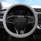 Light gray universal rubber steering wheel cover for 34-48 cm wheels