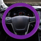 Purple universal rubber steering wheel cover with crocodile texture pattern