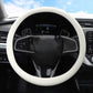 Light gray universal rubber steering wheel cover for 34-48 cm wheels