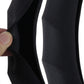 Close-up of black textured rubber steering wheel cover edge and seam