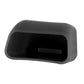 Black rubber belt buckle lock cover with open slot view
