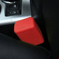 Red rubber car seat belt buckle protective clip cover with locking shape