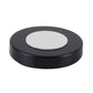 Black blind spot mirror base cap with circular mounting pad