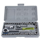 40-piece socket wrench set, open case showing sockets, ratchet, and extension tools