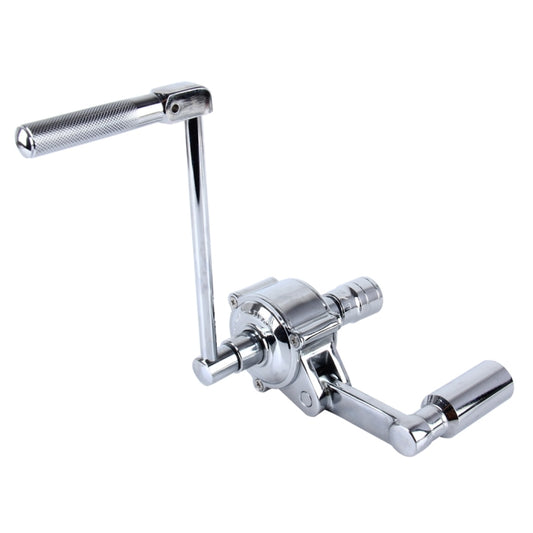 Chrome torque multiplier wrench with socket adapter and long handle