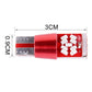 T10 LED bulb dimensions: 3cm length, 0.6cm width, red SMD circuit body