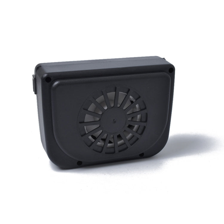 Car solar air vent cooling fan rear with circular fan vent grille