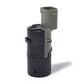 Car parking reversing radar sensor probe upright, black body with gray top opening