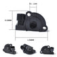 Throttle body position sensor dimensions: 58mm L, 34mm H, 12mm D2; black housing