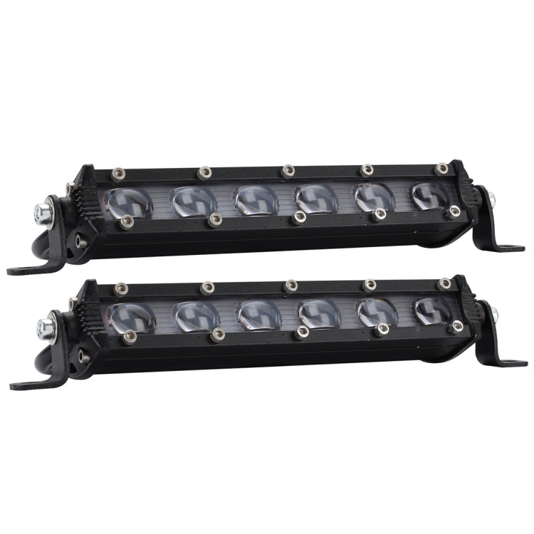 2-pack 8-inch LED light bars with black housings and multiple LED lenses