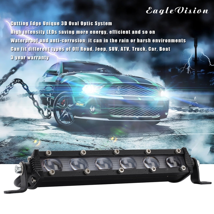 8-inch LED light bar with black bracket, bright LEDs in a 2-pack setup