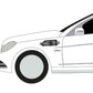 Single black honeycomb grille-look car decorative sticker on front fender