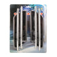 6-in-1 car decorative sticker set package with chrome insert pieces