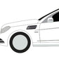Car with applied grille insert sticker on the front bumper area
