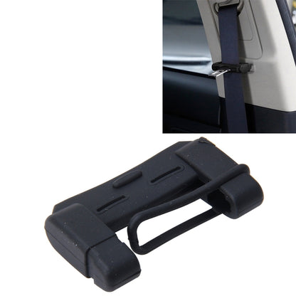 Black car seat belt buckle plug protective cover case with release bar frame