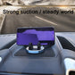 Black car dashboard phone holder with suction-style base and parking number dial