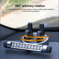 Car dashboard parking number holder with rotating base and digit display strip