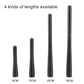 Set of black car antenna aerials with different lengths