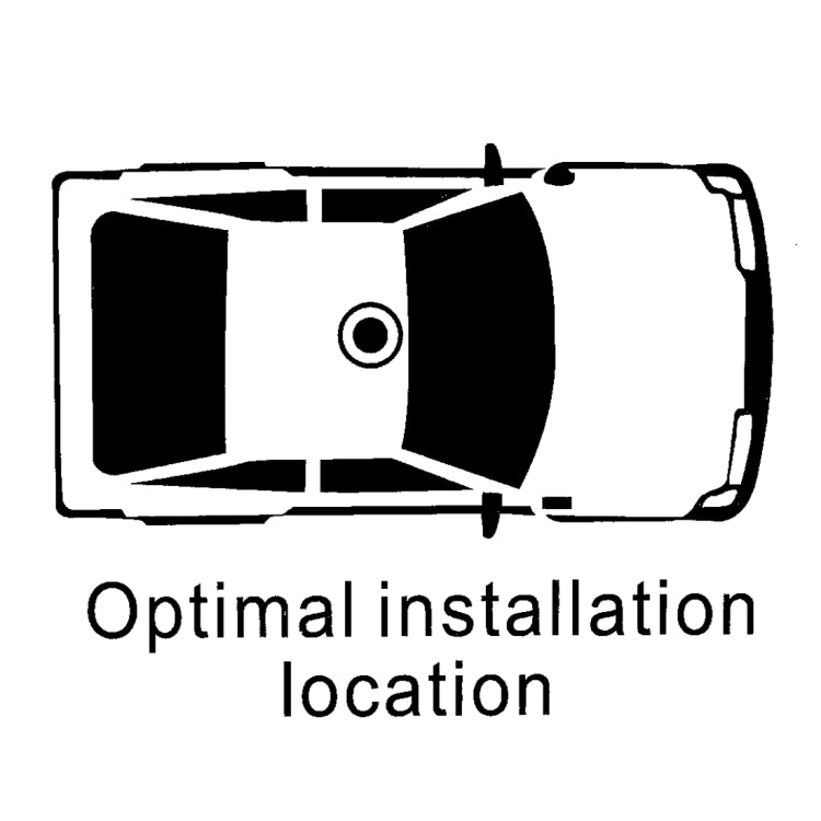 Car antenna installation location diagram