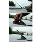 Car antenna installation steps showing attachment of bolt and short antenna