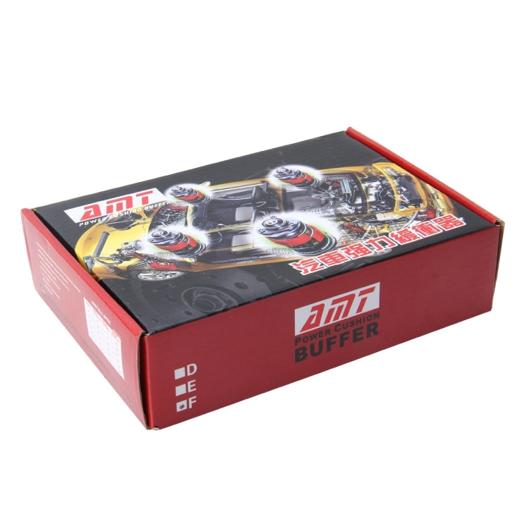 Red and black retail box for D-type shock absorber spring bumper buffer set