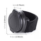 Black oval wrist strap rear view bike mirror with textured fabric cuff