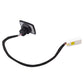 Trunk release switch wiring harness with connector plug and black cable