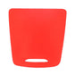 Red storage box panel decal with oval handle opening