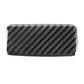 Black carbon fiber style sticker panel with diagonal weave pattern and rounded corners