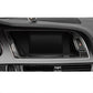 Black carbon fiber navigation outer frame trim sticker installed around dashboard display