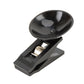 Black suction cup clip with metal gripper, car windshield mounting