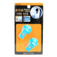 Suction cup clip set blister pack showing two blue clips, car accessory