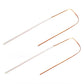 LED car light strips (2-pack), slim white tubes with orange wire leads