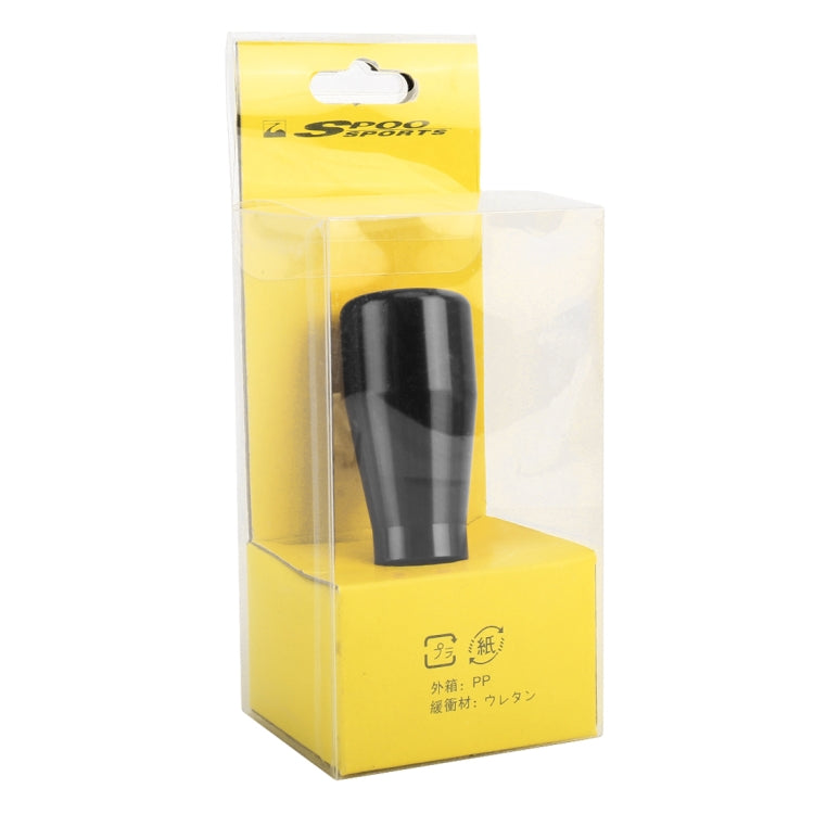 Car gear shift knob in retail box, black cone knob