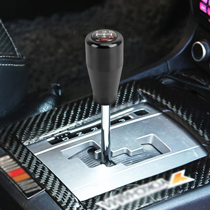 Car gear shift knob with black cone handle and H pattern gear dial