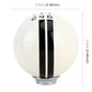 White ball gear shift knob with black 246 marking and size indicator