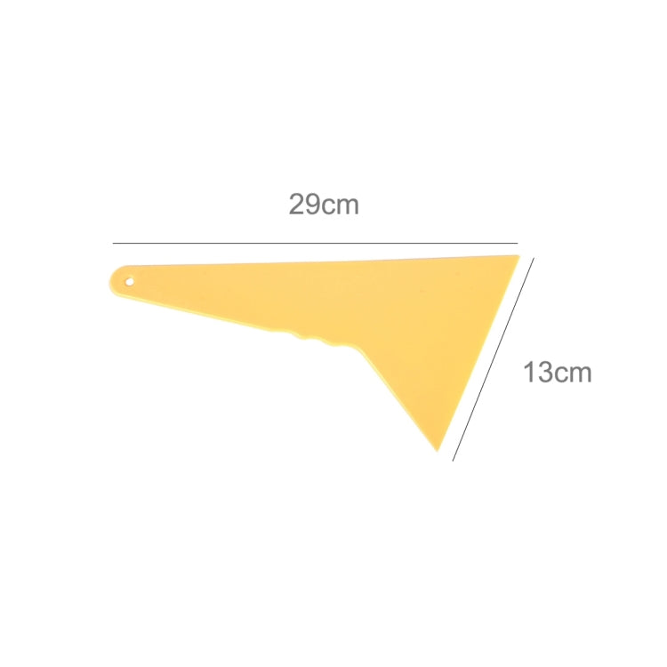Yellow window tint squeegee blade, 29cm long and 13cm wide