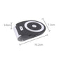 Compact black Bluetooth in-car speakerphone with circular mic speaker and control buttons.