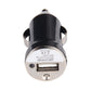 Car Bluetooth charger plug for speakerphone with USB power port and metal connector.