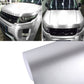 White metallic matte car wrap vinyl sheet, rolled edge and smooth finish.