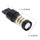 Compact black 7443 LED bulb with white LED lens, textured grip sleeve