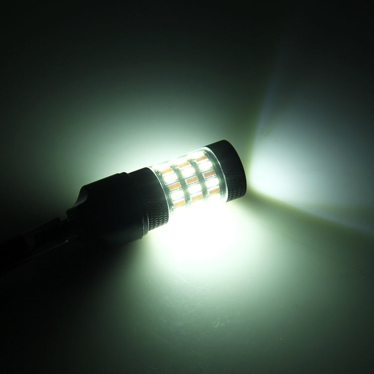 7443 LED bulb emitting bright white light from the LED array