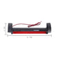 Red LED third brake light bar with red wires and black mounting end caps