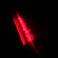 Illuminated red LED third brake light bar with bright linear light pattern