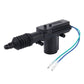 Black two-wire car door lock actuator, wiring leads exposed