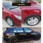Rubber fender guard strips installed on front and rear wheel arches