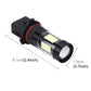 Black P13W LED fog light bulb with clear lens and SMD chips, 6.1cm length shown