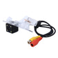Car rear view backup camera with wiring harness and RCA connector plugs