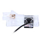 Car rear view backup camera with mounting bracket and black power cable connector